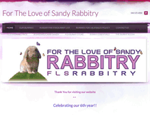 Tablet Screenshot of fortheloveofsandyrabbitry.com